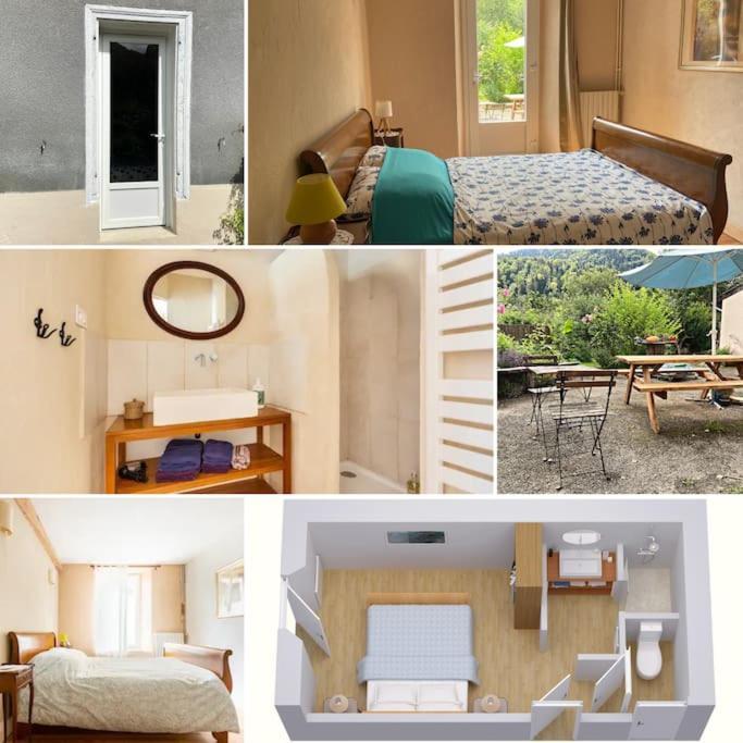 Chambre Double Cosy - Gite De La Louve Fougax-et-Barrineuf المظهر الخارجي الصورة